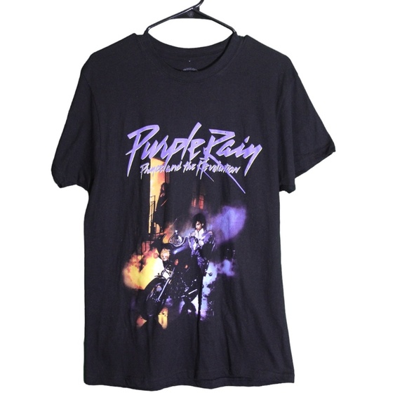 Prince Purple Rain T‎ Shirt Short Sleeve Mens Medium - Picture 1 of 4